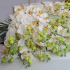 9 White Artificial Phalaenopsis Flower Decorative Real Touch Butterfly Orchid Flower Latex Orchids for Home Decoration Wedding H1305u