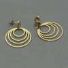 Fashion New ear studs Jewelry Gold Color Statement Punk Round Earrings Jewelry ,Hoop Earring for Women