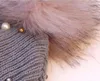 Peal Brei Hat Mode Gebreide Hoeden met Kralen Dikke Warm Winter Cap Zachte Stretch Pom Poms Mutsen Dames Skullies Caps GGA2965-4