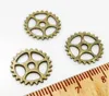 500Pcs alloy Lovely Mini Gear Antique silver bronze Charms Pendant For necklace Jewelry Making findings 15mm