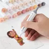 Набор маркеров для кожи художника с перманентным эскизом в стиле аниме для ручек с оттенком кожи TouchNew, 24 цвета, двойной набор маркеров с двойным наконечником на спиртовой основе C1819267219