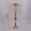 58CM 18INCH الديكور كريستال الزفاف القطع المركزية الزفاف زهرة الكرة حامل الجدول محور زهرية حامل كريستال شمعدان 10PCS / LOT