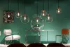 Pendentif de boule de verre moderne simple LED E27 Art Deco Europe Suspension Lampe avec 8 styles pour chambre à coucher Restaurant Cuisine Sallor
