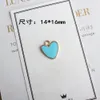 Love Heart Small Enamel Gold Plated Color Charms Pendants for Handmade Diy Earrings Necklace Key Chain Bracelet Jewelry Making Accessories