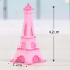 Eiffel Hower Resin Craft Miniatyr Fairy Garden Desktop Room Decoration Micro Landscape Tillbehör Cactus Planter Presentkort