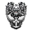 Venise Cosplay fer masque diamant mascarade amusant masque pour les yeux fête reine masque complet métal strass bal