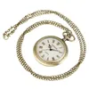 Retro Classic Pocket Watch Quartz Affichage analogique Collier Chaîne de chaîne pour hommes Femmes Antique Collection Relogio de Bolso4842813