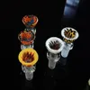 2020 Hot Koop Kleurrijke Glazen Kom 14mm Mannelijke Gezamenlijke Unieke Hoofddienst Glazen Kommen DAB Tool voor Glass Water Bongs Roken Accessoires