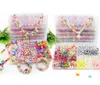 Jewelery Making Kit DIY Colorful Pop Beads Set Creative Handmade Gifts Acrylic Lacing Stringing Necklace Bracelet Crafts for kids girl