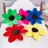 Newborn Safety Bath Mats Foldable Sunflower Baby Flower Non-Slip Pad Seat Bathtub Chair Home Decoration Cushion Kids Plush Toy YP71