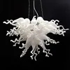 Handmade Blown Glass Chandelier lamp Modern White Pendant Lamps Italy Design Customize Hanging LED Lighting for Home Decoration