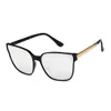 Marken-Designer-Sonnenbrille für Damen und Herren, Metallrahmen, einzigartige sechseckige flache Linse, UV400-Beschichtung, Sonnenbrille, Schutzbrille, Brillen mit Box und Etuis