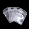 100шт прозрачный/полосатый пластик замка застежки-молнии упаковывая с отверстием вида продуктов ремесла самообслуживания печать молнии мешок всякой всячины хранения упаковка сумки
