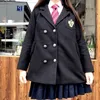 Japanese JK Uniforms College Wind Badge Embroidered Baggy Small Suit Woolen Coat Jacket Women's Clothing School Girl Uniform