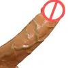 Verklig känsla manlig penis sugkopp dildo vattentät realistisk silikon dildos vuxna sexleksaker för kvinnor