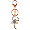 Date porte-clés titulaire Ab cristal strass pavé Animal Scorpion sac breloque accessoires pendentif porte-clés mode voiture porte-clés