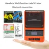 Bluetooth Sub Thermal Label Printer PT-51DC Sticker Jewelry Jewelry Supermarket Mabel Printer Purtable Handheld Barecode Printer2675