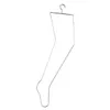 10pcs métal suspendus feamle bas de soie affichage pied mannequin cintre magasin de vêtements boutique femmes dame chaussette leggings titulaire rack C772