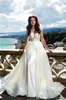 Kleider reine kurze Ärmel Meerjungfrau Brautkleider Prinzessin Fischschwanz Online -Brautkleider sexy Rückenless formelle Robe de Mariage