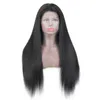 Peruvian Human Hair Straight Full Wigs 150% Density Thick Lace Wig 100% Products Adjustable Band 10-26inch