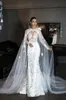 Exklusives Design Hochzeits-Wrap 2019, Tüll-Umhang, Spitze, Damen-Brautumhang, ärmelloser Brautschal, individuelle Hochzeitsjacken Shi219x