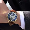 Orologi da polso Relogio Masculino Orkina Orologi meccanici automatici da uomo di marca Orologio con cinturino in pelle Moda sportiva da uomo1993