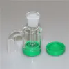 Hopah Glass Reclaim Ash Catcher Handmake med 14mm Joint Quartz Banger Nail Silicone Container för Dab Rig Bong