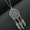 Fashion Bohemian Retro Dream Catcher cadeia pingente de colar Colar Pingente Tassel Feather senhoras colar de jóias faddish Choker