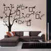 Stor familj Po Frame Tree Bird Citat Wall Sticker Art Decals Big Tree For Po Wall Stickers For Home Decor237W5656879