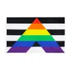 8 designs direct factory wholesale 3x5fts 90x150cm Philadelphia phily Straight Ally progress LGBT Rainbow Gay Pride Flag