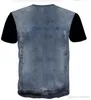 Nouveau Hip Hop T-shirt hommes/femmes t-shirts chemises 3d T-shirt imprimer faux jean hauts Hipster t-shirts grande taille