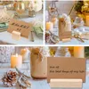 3 Styles Wood Place Card Holder Multifunction Wood Craft Menu Clip Table Number Holder For Wedding Party Decorations