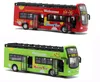 Diecast stop podwójny model turystyczny Model Bus 132 Skala z lekkim dźwiękiem ozdoby ściskającego Xmas Kid Birthday Boy Prezent 8081825