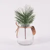 30 pcslot groene dennennaald kunstmatige planten dennen tak kerstboomdecoratie diy handwerk geschenken decoratie f5498837