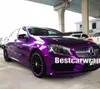 Purple Gloss Candy Metallic Vinyl Wrap Hela bil Wrap Foil med luftbubbla lågt klibblim initial 3m Kvalitet 1 52x20M Roll 5x300y