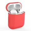 Soft Silicone Protective Case för airpods 2 Fashion Anti-Fall Shocktäker hörlurskåpa för AirPods Trådlös Bluetooth-hörlurar