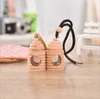 5ml Arabic Style Wooden Cover Glass Perfume Bottle Fragrance Vials Hang on Scent Bottle Car Home Decor P093