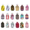 30ml Hand Sanitizer Holder Neoprene Keychain Mini Bottle Cover Rectangle Shape Chapstick Holder Hand Soap Bottle Holder