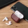 أزياء الأفعى المصممة لجلد الجلد من أجل تغطية Airpods Pro سماعات الرأس أذن الأذن مضادات الواقية Pouchproof Pouch7506691