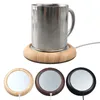 USB Bois Grain Tasse Réchauffeur Chaleur Boisson Tasse Tapis Garder Boisson Réchauffeur Café Thé Tasses Tasses Coaster Home Bar bureau décor FFA3721