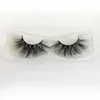 Hot Selling 25mm Lashes 5D Mink Eyelashes Handmade Mink Hair Strip Lashes Private Logo Custom Eyelash Packaging