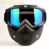 Motorcycle détachable Face tactique Masque Masque Moto Wind Proof Proof Racing Cycling Casckets Protective Goggles Open Face Mask1816264