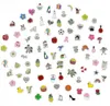 100pcs/Lot DIY Alloy Charm mix styles Floating Locket Charms Fit For Memory Glass Magnetic Locket Jewelrys Making