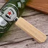 Nuovo stile manico in legno portatile barista apribottiglie matrimonio testimoni dello sposo regalo apri birra strumento bar LX1782