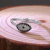 Wholesale- diamonds ring for women luxury crystal eye rings s925 silver plated copper zircons fashion jewelry gift for girlfriend