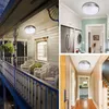 Radar Activated Ceiling Light LED Flush Mount Lighting Fixture 18W 12 Inch 6000K ceiling lamp for garage hallway basement porch