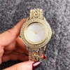 Relojes de pulsera de moda para mujer y niña, letras grandes, estilo cristal, banda de acero y Metal, reloj de pulsera de cuarzo M 6449320m