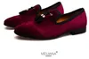 Slip stile uomo cinese su mocassini nuovi in pelle nappa casual maschile nero/rosso mocassini bassi uomo scarpe eleganti 38-46 BM798 177