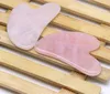 Quarzo rosa Giada Guasha Bordo Pietra Naturale Raschietto Cinese Gua Sha Strumenti Per Viso Collo Posteriore Corpo Agopuntura Pressoterapia XB1