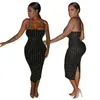Diamant Bodycon Afrika Kleid Afrikanischen Stil Kleider für Frauen Club Party Kleid Sommer Sexy Strap Engen Rock Afrika Kleidung 2020337o